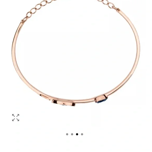 Swarovski Symbolica Evil Eye Rose Gold Bangle Bracelet - Picture 6 of 7